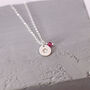 Sterling Silver Birthstone Pendant Necklace, thumbnail 4 of 12