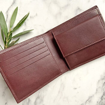 Men's Leather Wallet With Inside Pocket, 2 of 3