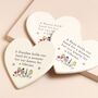 Grandmother Cream Ceramic Heart Coaster, thumbnail 1 of 7