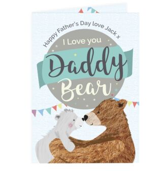 Daddy Bear Fathers Day Card, 4 of 7