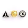 Harry Potter Set Of Three Spacer Beads Deathly Hallows, Golden Snitch, Platform Nine Three/Four, thumbnail 1 of 2
