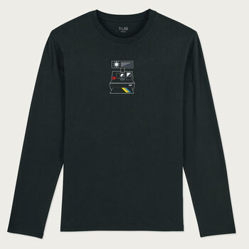 Insta Grey Retro Camera T Shirt, 7 of 7