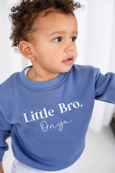Personalised Big/Little Bro Embroidered Sweatshirt, 2 of 7