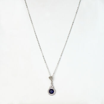 Tiny Crown And Crystal Pendant Necklace, 3 of 5