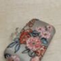 Grey Floral Handcrafted Bow Clasp Clutch Bag, thumbnail 2 of 6