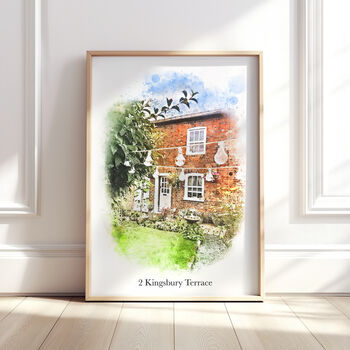 Personalised Watercolour Home, Church And Venue Art Print, 6 of 11