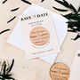 Personalised Save The Date Magnet Minimalist Cards, thumbnail 4 of 10