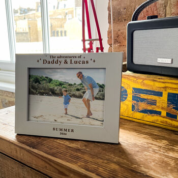 Personalised Adventures With Daddy Photo Frame Gift, 9 of 10