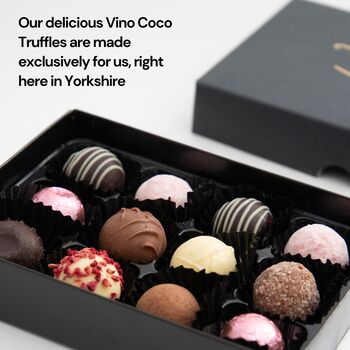 Vino Coco Personalised Valentine's Day Veuve Clicquot Champagne And Truffles Gift Set, 4 of 9