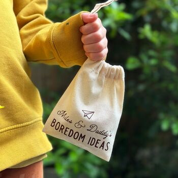 Personalised Daddy And Me Boredom Ideas Bag, 9 of 12