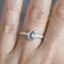 Natural Salt And Pepper Diamond Engagement Ring, thumbnail 4 of 4