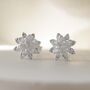 Sterling Silver Enlightened Lotus Studs, thumbnail 4 of 10