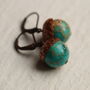 Turquoise Acorn Earrings, thumbnail 8 of 8