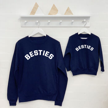 Besties Mother And Child Sweatshirt Set, 3 of 6