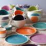 Handmade Porcelain Watercolour Tea Plate, thumbnail 6 of 6