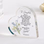 Grandmother Of The Bride Wedding Heart Plaque Gift, thumbnail 1 of 5