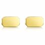 18 K Gold Plated Solid Silver Cufflinks | Groom's Party Wedding Gift, thumbnail 2 of 6