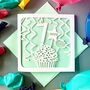 Personalised Cupcake 7th Birthday Card, thumbnail 1 of 4