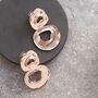 Irregular Hoop Drop Earrings, thumbnail 1 of 4