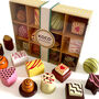 Wooden Chocolate Box, 12 Piece Play Food Set With Box, thumbnail 1 of 9