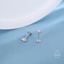 Sterling Silver White Opal Marquise Earrings, thumbnail 5 of 12