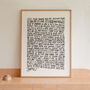 Taylor Swift Poster, The Best Day Song Lyrics Print, thumbnail 1 of 12