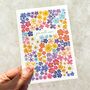 Ditsy Floral Pattern Get Well Soon Card, thumbnail 2 of 3