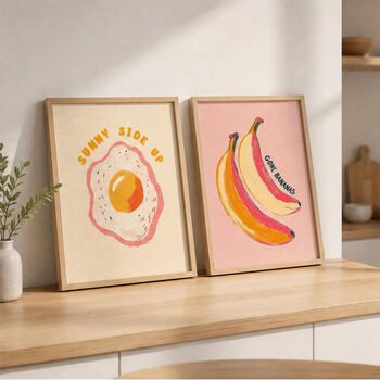 Set Of Six Food And Drink Themed Art Prints Bundle, 4 of 8