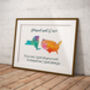 3D Map Travel Location Art Print, thumbnail 3 of 5