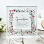 Personalised Any Message Flowers Crystal Token For Mother's Day, Birthdays And Memorials, thumbnail 4 of 8