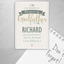 Personalised I Am Glad… Godfather Fridge Magnet, thumbnail 1 of 4