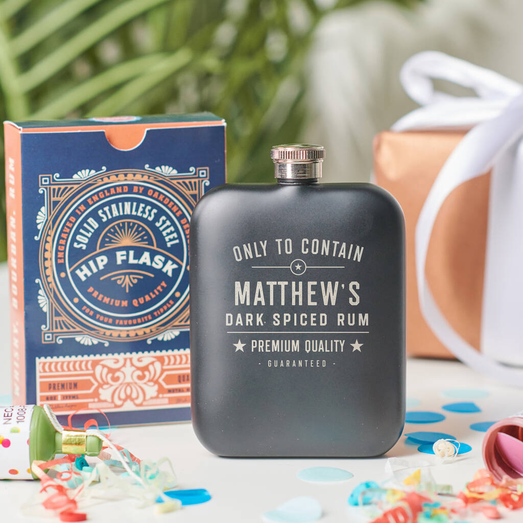 Personalised Premium Quality Guaranteed Hip Flask, 1 of 8