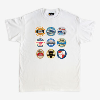 The Blues Beer Mats T Shirt, 2 of 4