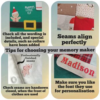 My 1st Year, Memory Pillow Keepsake, Double Sided Baby Clothes Cushion, 2 of 12