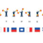 Personalised Signal And Semaphore Flags Name Print, thumbnail 4 of 6