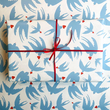 Love Bird Wrapping Paper, 3 of 6