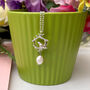Sterling Silver Mini Robin Nest With Baroque Pearl Necklace, thumbnail 1 of 9