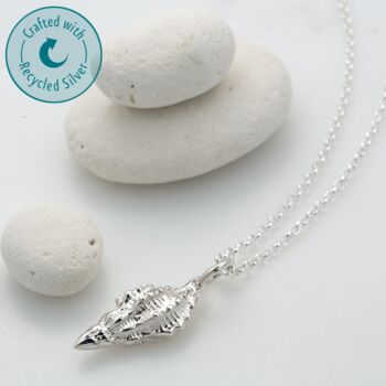 Conch Shell Necklace With Personalised Message Card, 2 of 7