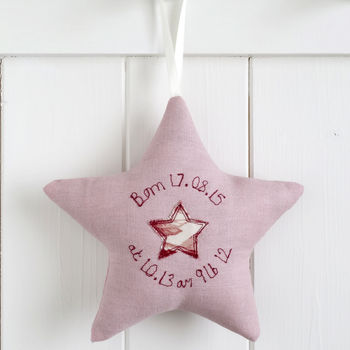 Personalised Initial Hanging Star Gift For Boy Or Girl, 5 of 12