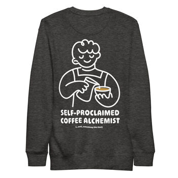 Coffee Alchemist Cotton Blend Embroidered Sweatshirt, 4 of 12