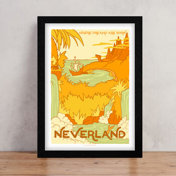 Neverland Vintage Style Travel Poster, 2 of 4