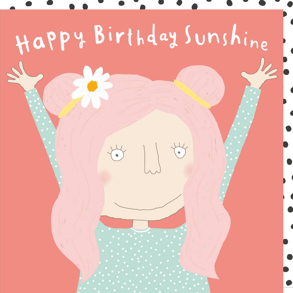 Sunshine Birthday Card By Rosie Made A Thing | notonthehighstreet.com