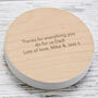 Personalised Mr And Mrs Premium Wooden Coasters, thumbnail 5 of 5