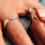 Open Paw Hug Ring, Sterling Silver Or Gold Plated, thumbnail 1 of 7