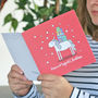 Christmas Gift Unicorn Card, thumbnail 1 of 2