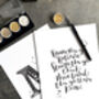 Braver Than You Believe Calligraphy Print, thumbnail 2 of 3