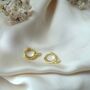 Small Gold Hoops Earrings Set, Free Personalised Pouch, thumbnail 6 of 11