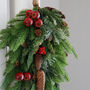 Large Red Berry And Pine Swag Wreath, thumbnail 3 of 6