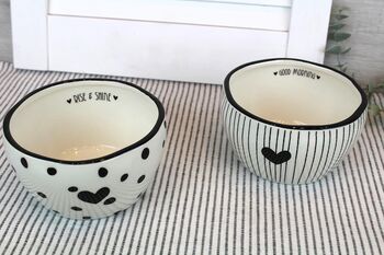 Set Of Two Monochrome Bowls, 2 of 2