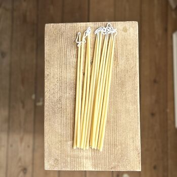 Celebration Beeswax Candles Set Of Ten, 2 of 4